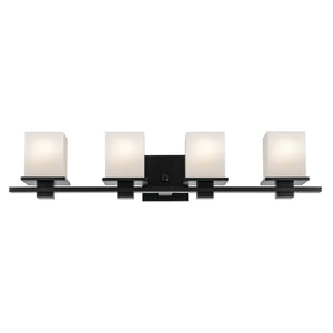 Kichler - 45152BK - Four Light Bath - Tully - Black