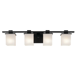 Kichler - 45152BK - Four Light Bath - Tully - Black