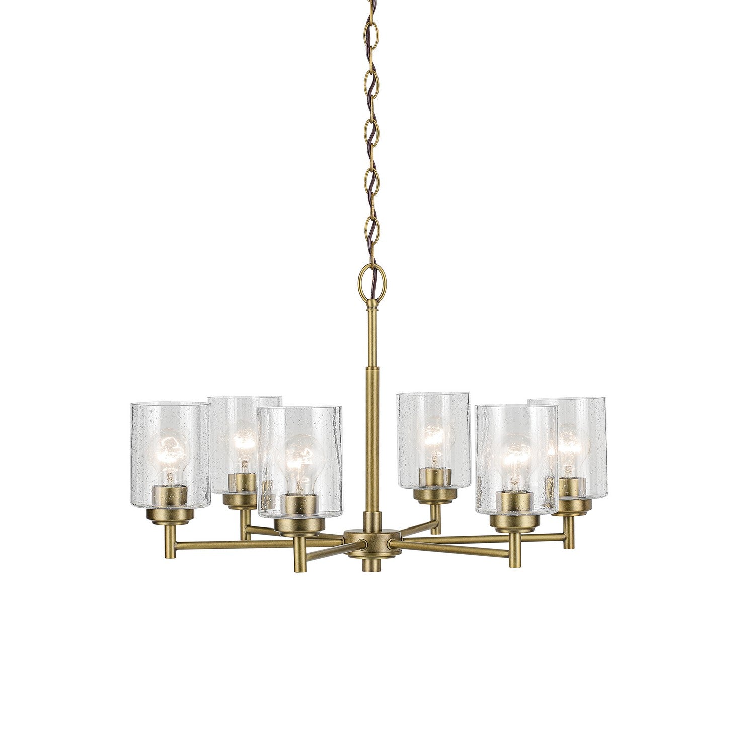 Kichler - 52616NBR - Six Light Chandelier - Winslow - Natural Brass