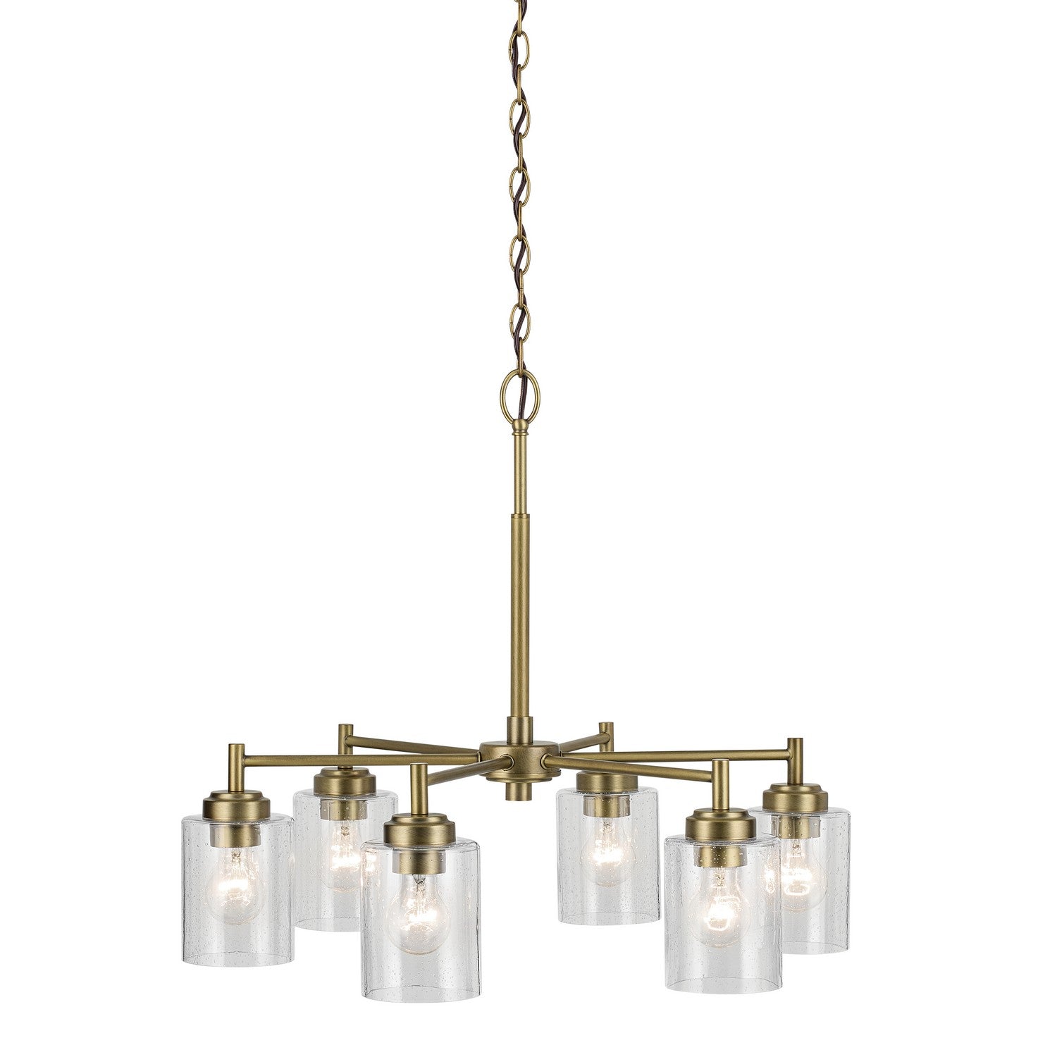 Kichler - 52616NBR - Six Light Chandelier - Winslow - Natural Brass