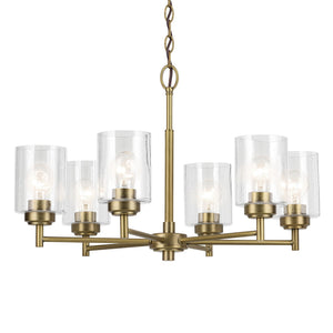 Kichler - 52616NBR - Six Light Chandelier - Winslow - Natural Brass