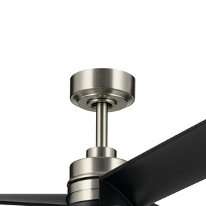 Kichler - 300375NI - 52"Ceiling Fan - Spyn Lite - Brushed Nickel