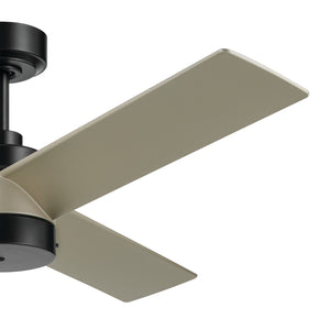 Kichler - 300375SBK - 52"Ceiling Fan - Spyn Lite - Satin Black