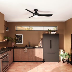 Kichler - 310354SBK - 54"Ceiling Fan - Ample - Satin Black