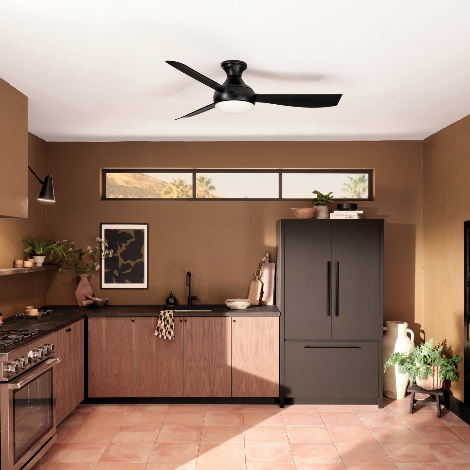 Kichler - 310354SBK - 54"Ceiling Fan - Ample - Satin Black