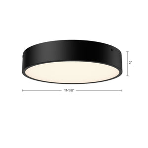 Alora - FM554011MB-5CCT - LED Flush Mount - Adelaide - Matte Black