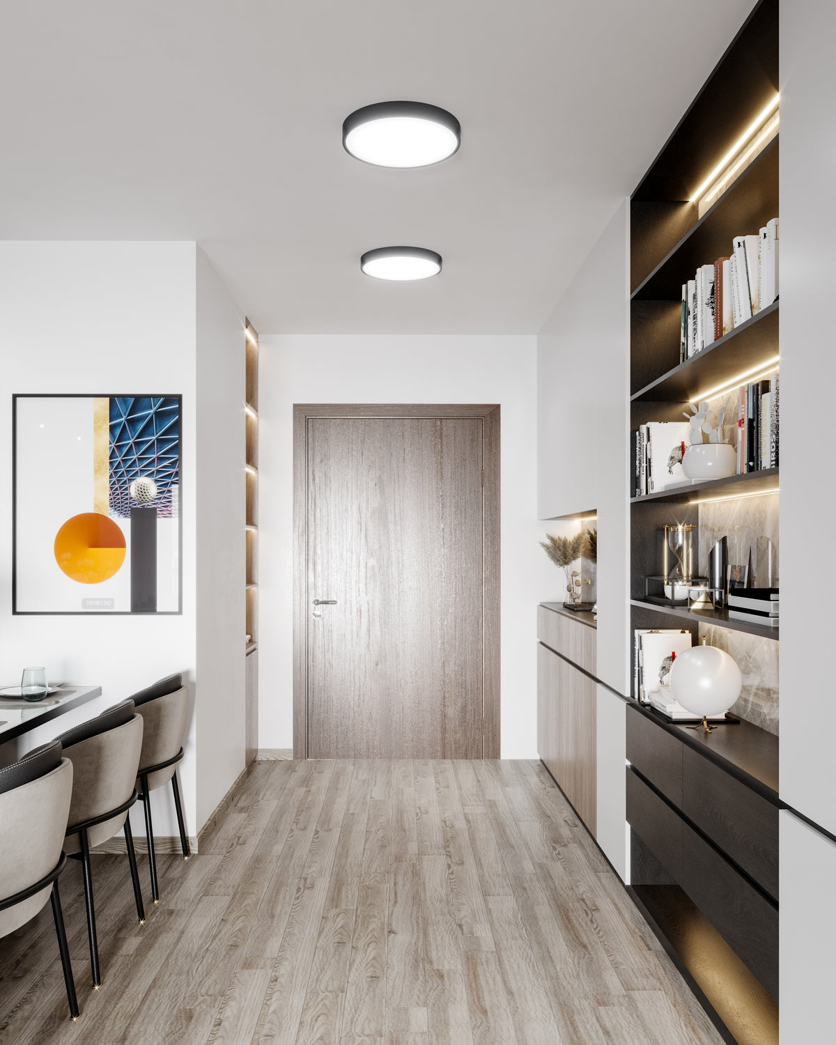 Alora - FM554015MB-5CCT - LED Flush Mount - Adelaide - Matte Black