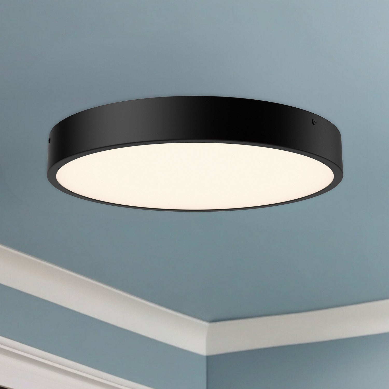 Alora - FM554015MB-5CCT - LED Flush Mount - Adelaide - Matte Black