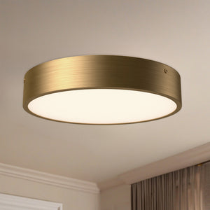 Alora - FM554011AG-5CCT - LED Flush Mount - Adelaide - Aged Gold