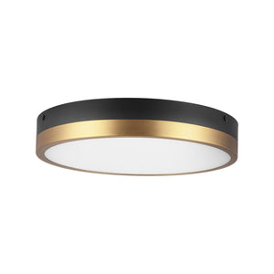 Alora - FM554211AGMB-5CCT - LED Flush Mount - Adelaide - Aged Gold/Matte Black