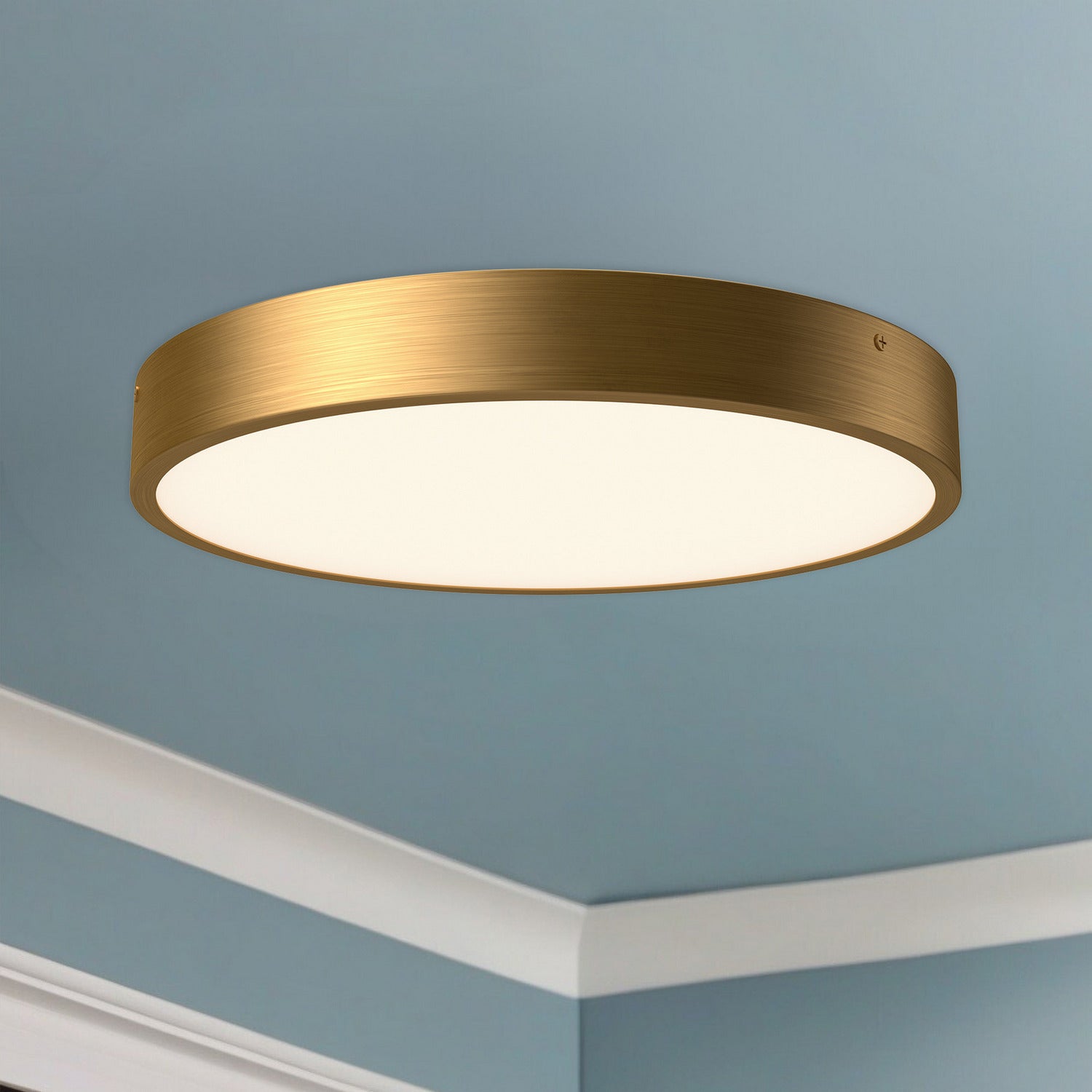 Alora - FM554015AG-5CCT - LED Flush Mount - Adelaide - Aged Gold