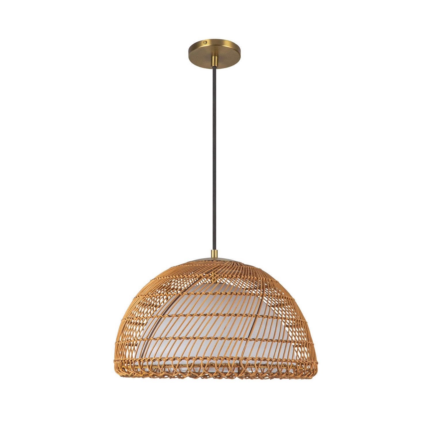 Alora - PD631416BGOP - One Light Pendant - Bondi - Brushed Gold/Opal Glass