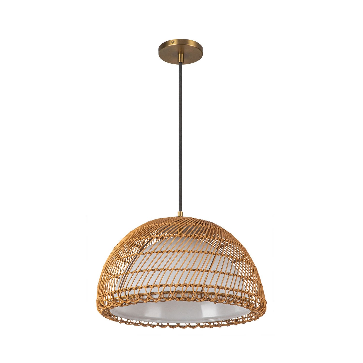 Alora - PD631416BGOP - One Light Pendant - Bondi - Brushed Gold/Opal Glass