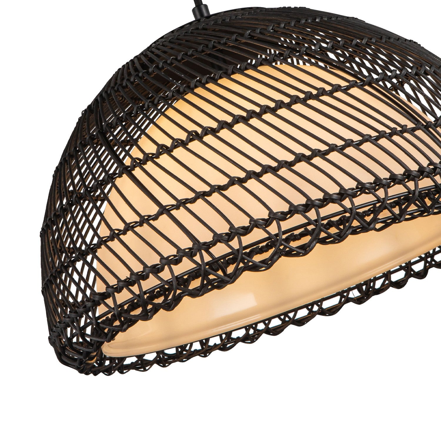 Alora - PD631416MBOP - One Light Pendant - Bondi - Matte Black/Opal Glass