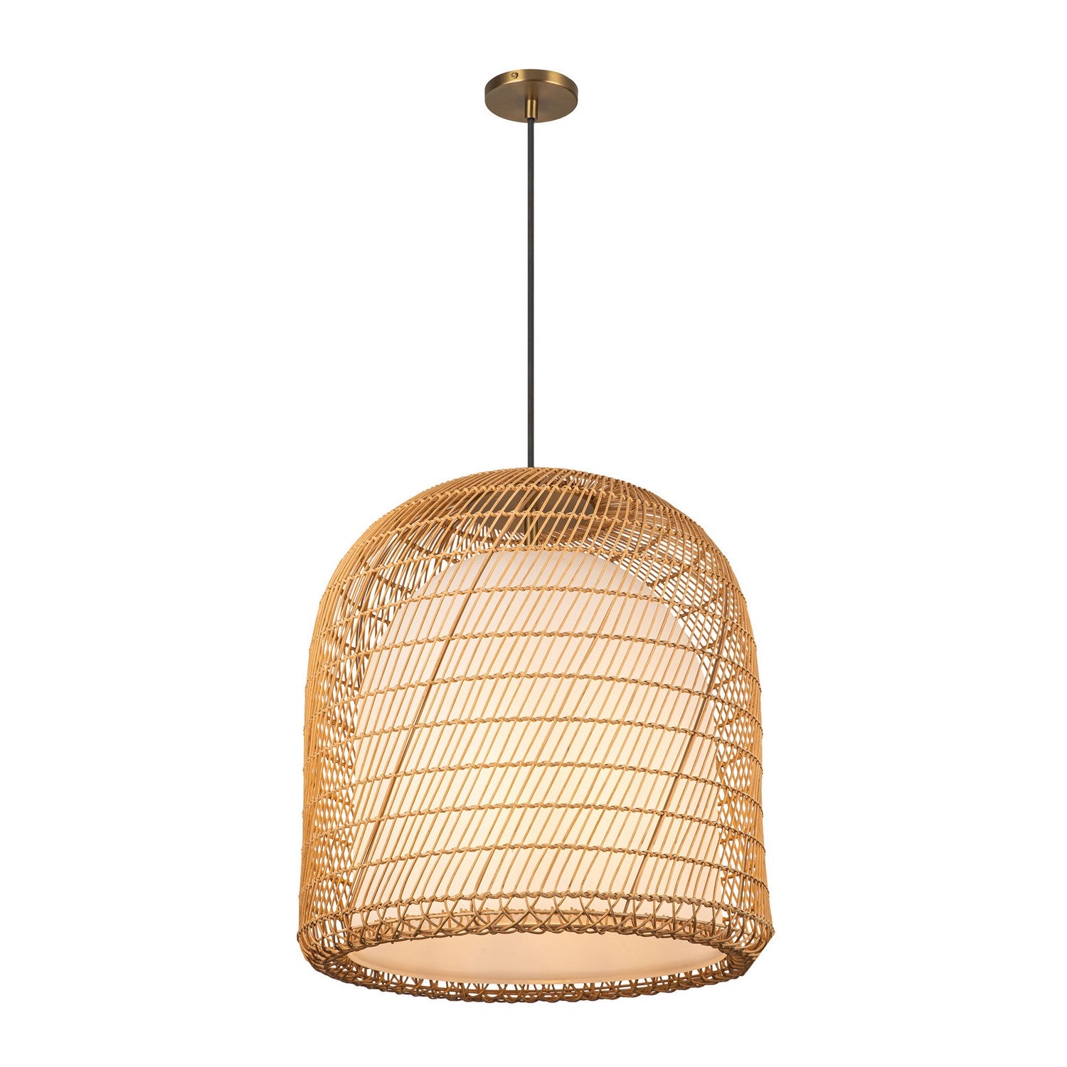 Alora - PD631920BGOP - One Light Pendant - Bondi - Brushed Gold/Opal Glass