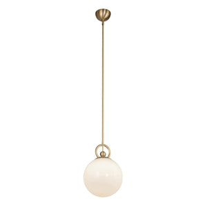 Alora - PD407910BGGO - One Light Pendant - Fiore - Brushed Gold/Glossy Opal Glass