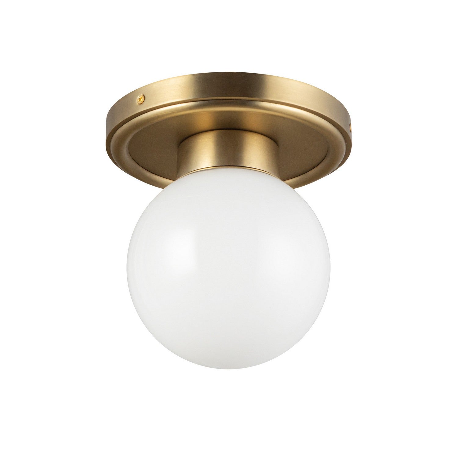 Alora - SF407306BGGO - One Light Semi-Flush Mount - Fiore - Brushed Gold/Glossy Opal Glass