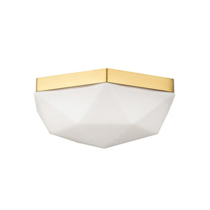 Alora - FM424512BGOP - Two Light Flush Mount - Krysta - Brushed Gold/Opal Glass