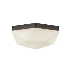 Alora - FM424512MBOP - Two Light Flush Mount - Krysta - Matte Black/Opal Glass