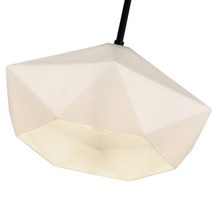 Alora - PD424514MBOP - One Light Pendant - Krysta - Matte Black/Opal Glass