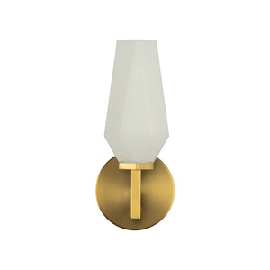 Alora - WV424110BGOP - One Light Wall Vanity - Krysta - Brushed Gold/Opal Glass