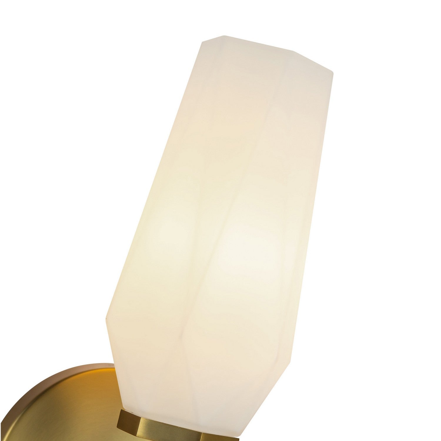 Alora - WV424110BGOP - One Light Wall Vanity - Krysta - Brushed Gold/Opal Glass