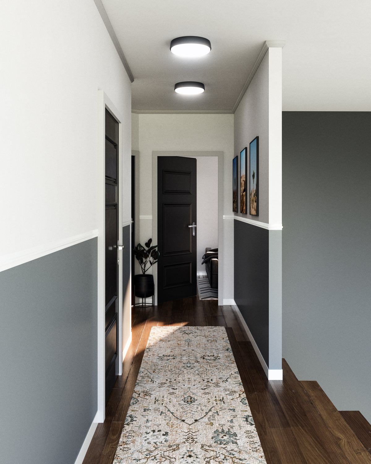 Alora - FM503611MB-5CCT - LED Flush Mount - Laval - Matte Black