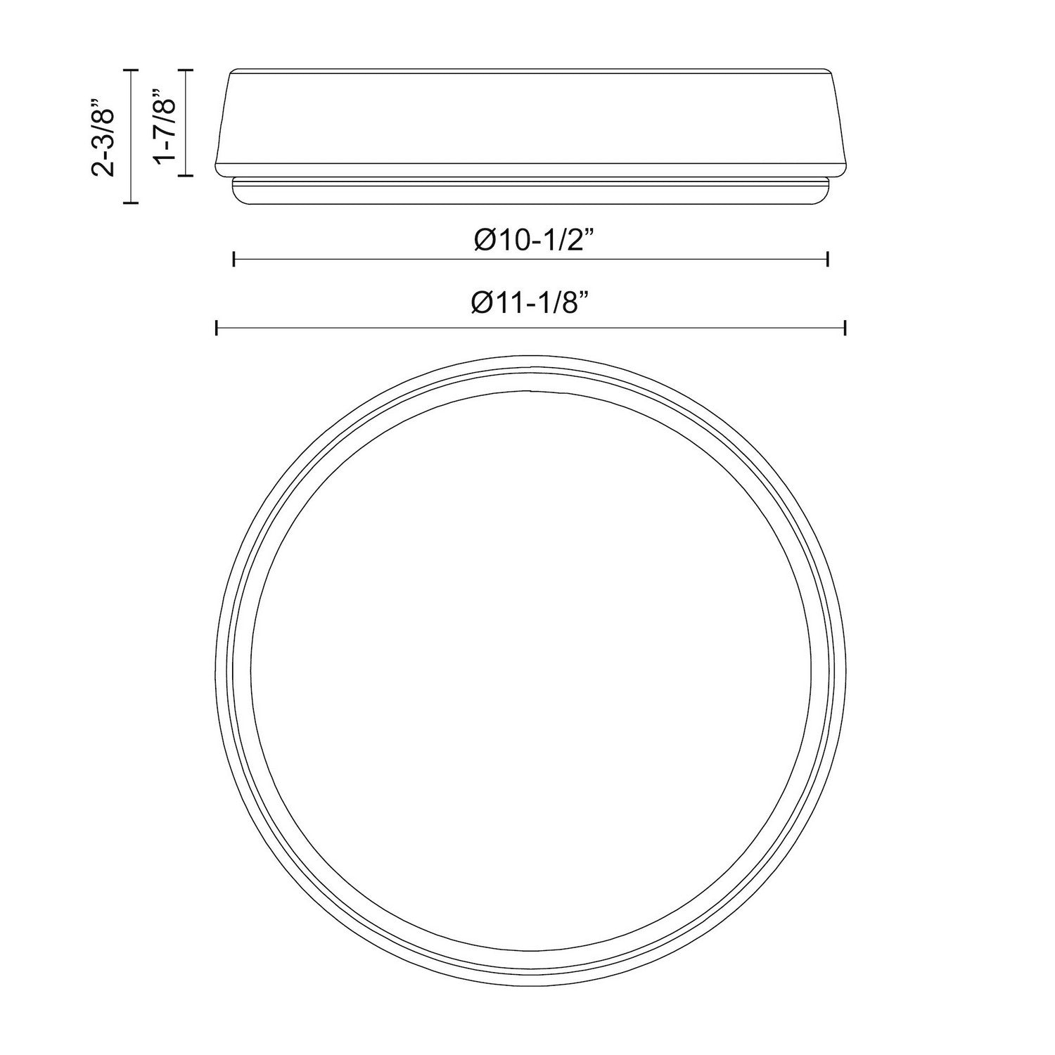 Alora - FM503611MB-5CCT - LED Flush Mount - Laval - Matte Black