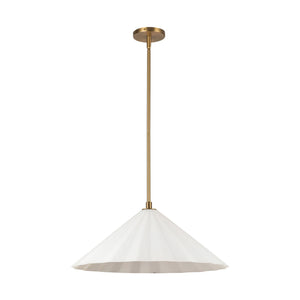 Alora - PD451820AGOP - One Light Pendant - Serena - Aged Gold/Opal Glass