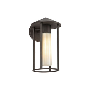 Alora - EW526312BZGO - One Light Exterior Wall Mount - Tenko - Bronze/Glossy Opal Glass