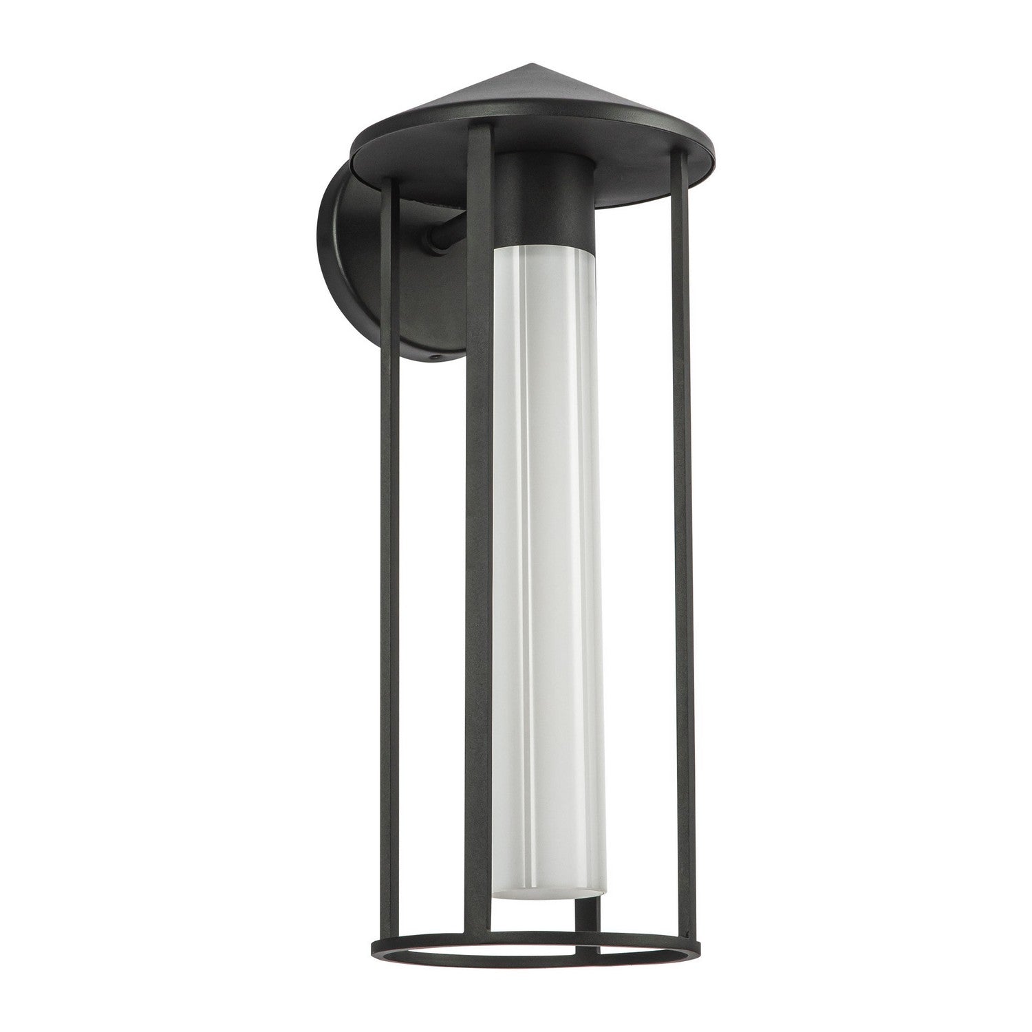 Alora - EW526318BKGO - One Light Exterior Wall Mount - Tenko - Black/Glossy Opal Glass