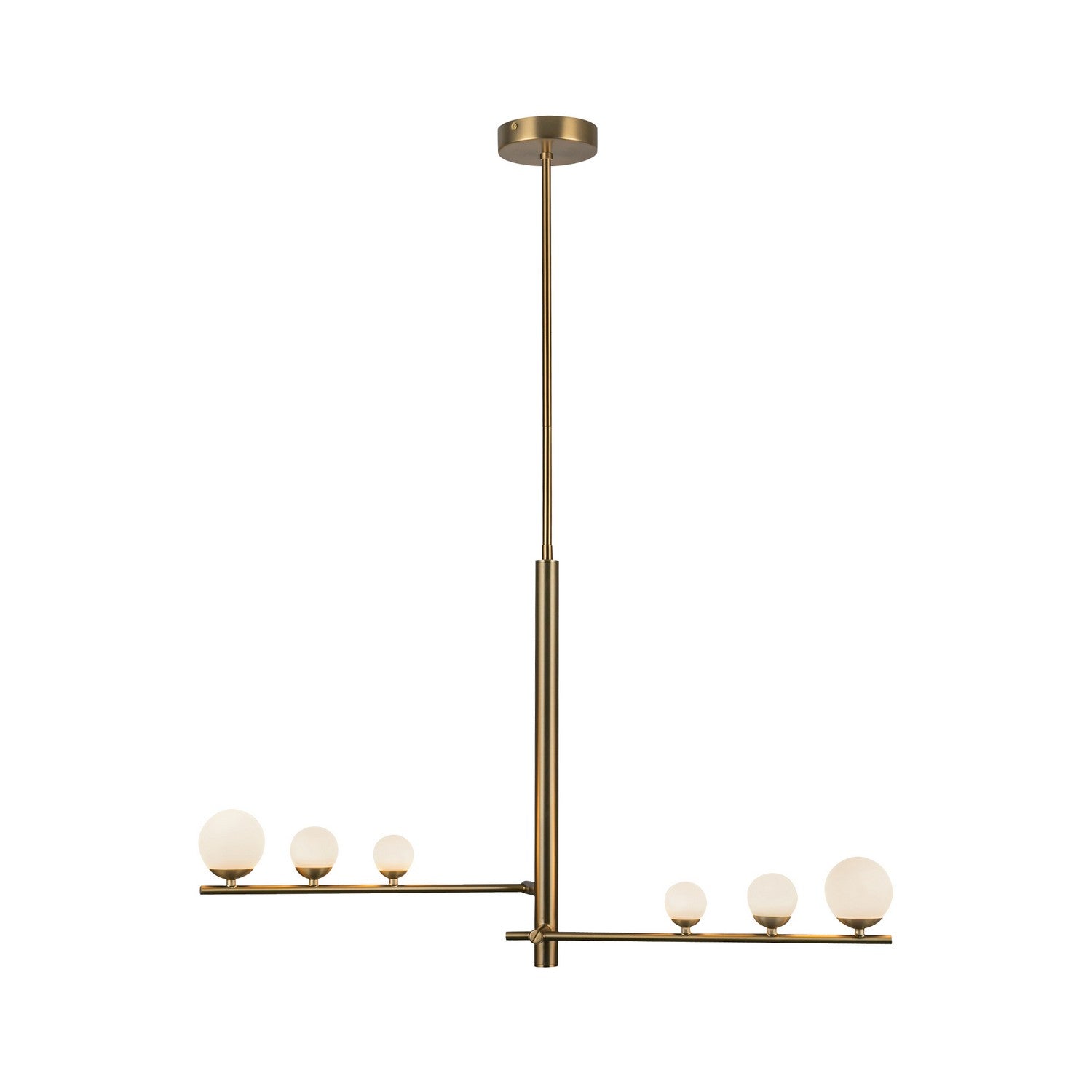 Kuzco Lighting - PD55520-BG/OP - LED Pendant - Juniper - Brushed Gold/Opal Glass