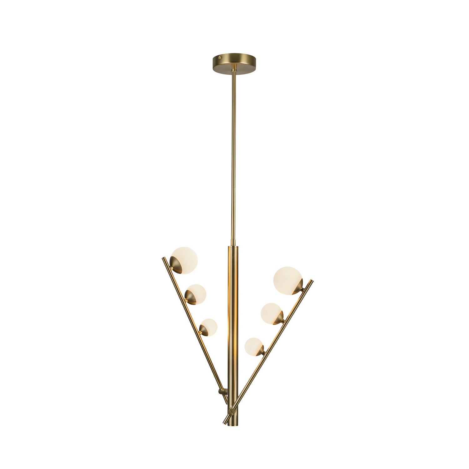 Kuzco Lighting - PD55520-BG/OP - LED Pendant - Juniper - Brushed Gold/Opal Glass