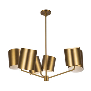 Kuzco Lighting - CH58830-BG - Six Light Chandelier - Keiko - Brushed Gold