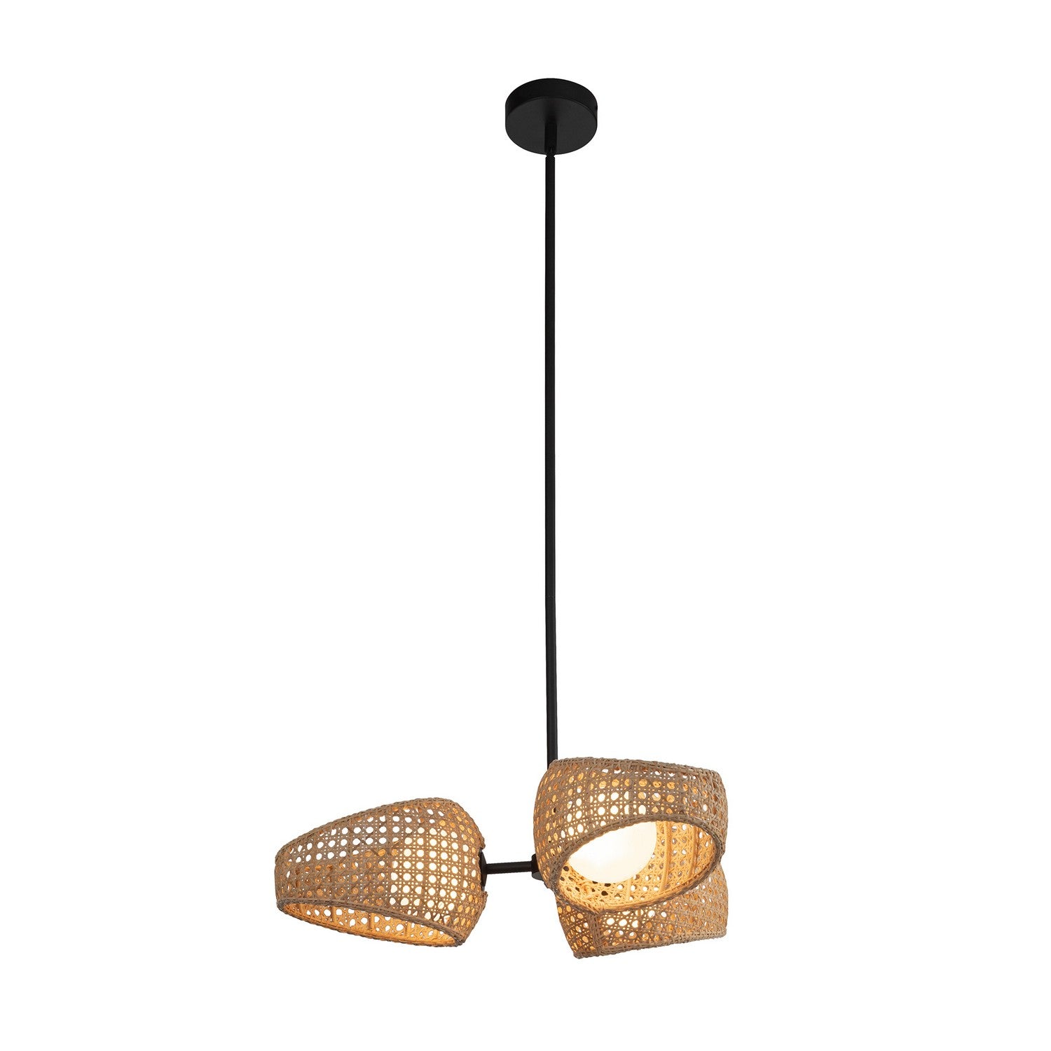 Kuzco Lighting - CH20625-BK/OP - LED Chandelier - Lanai - Black/Opal Glass