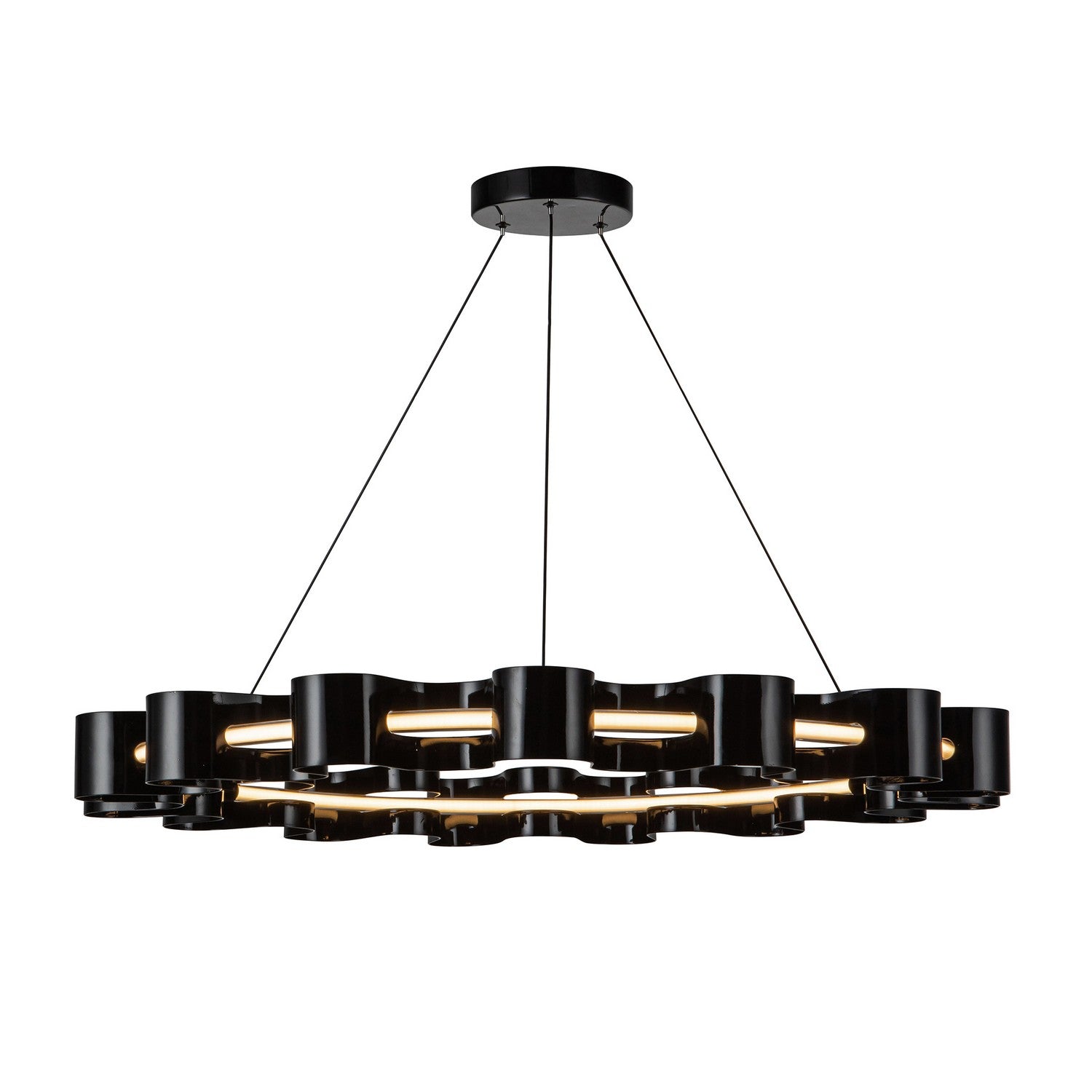 Kuzco Lighting - CH18035-GBK - LED Chandelier - Nami - Gloss Black