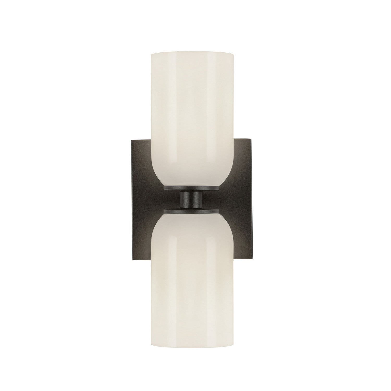 Kuzco Lighting - WS57712-BK/GO - Two Light Wall Sconce - Nola - Black/Glossy Opal Glass