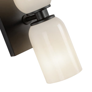 Kuzco Lighting - WS57712-BK/GO - Two Light Wall Sconce - Nola - Black/Glossy Opal Glass