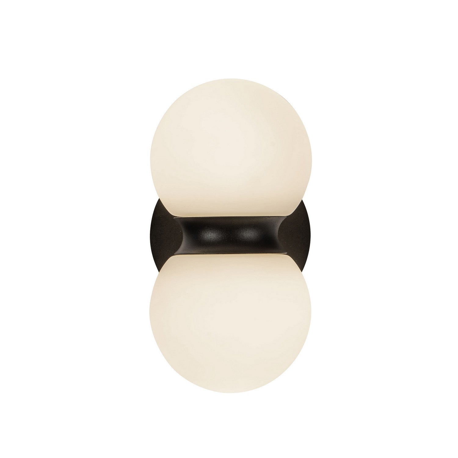 Kuzco Lighting - EW77209-BK/OP - LED Exterior Wall Mount - Peri - Black/Opal Glass