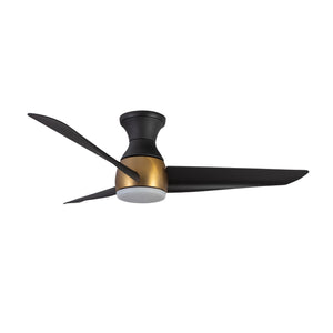 Kuzco Lighting - HF91954-BG/MB - 54"Hugger Fan - Thalia - Brushed Gold/Matte Black