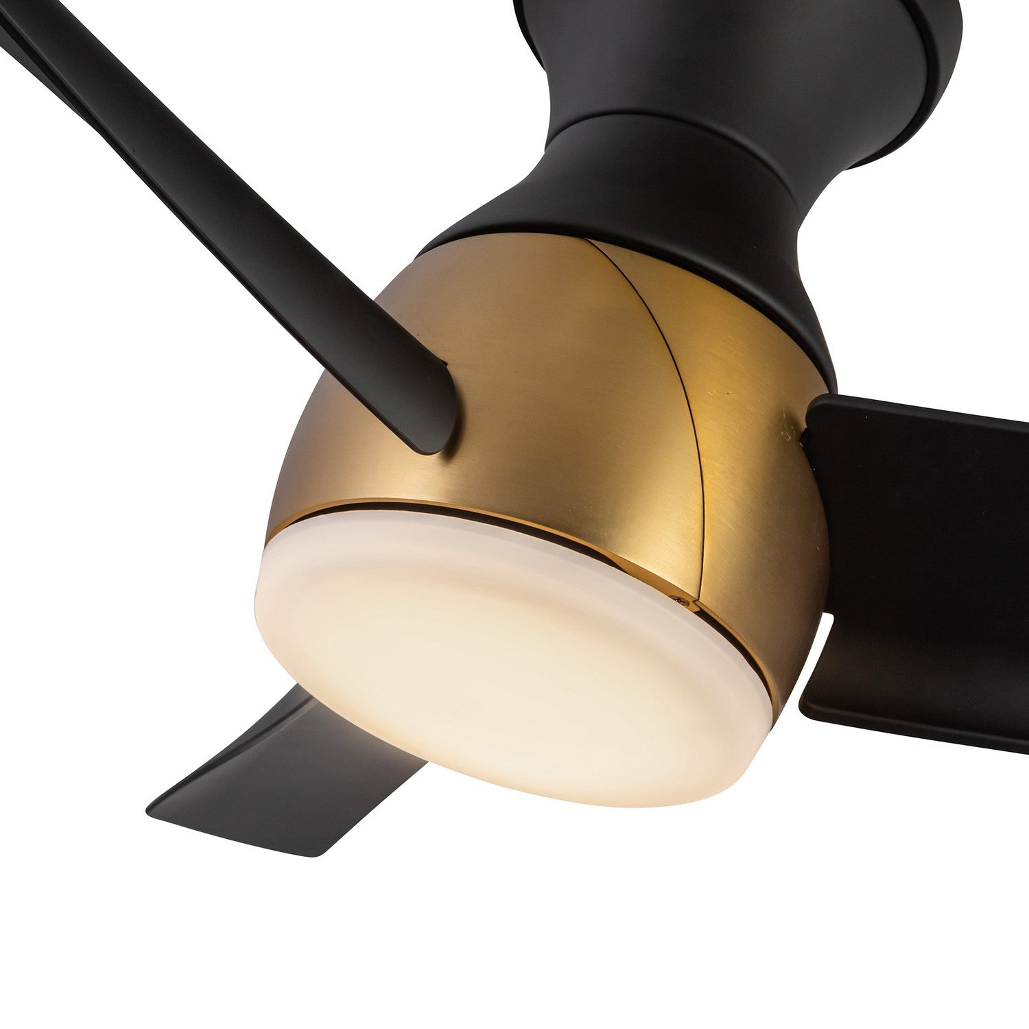 Kuzco Lighting - HF91954-BG/MB - 54"Hugger Fan - Thalia - Brushed Gold/Matte Black