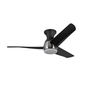 Kuzco Lighting - HF91954-BN/MB - 54"Hugger Fan - Thalia - Brushed Nickel/Matte Black