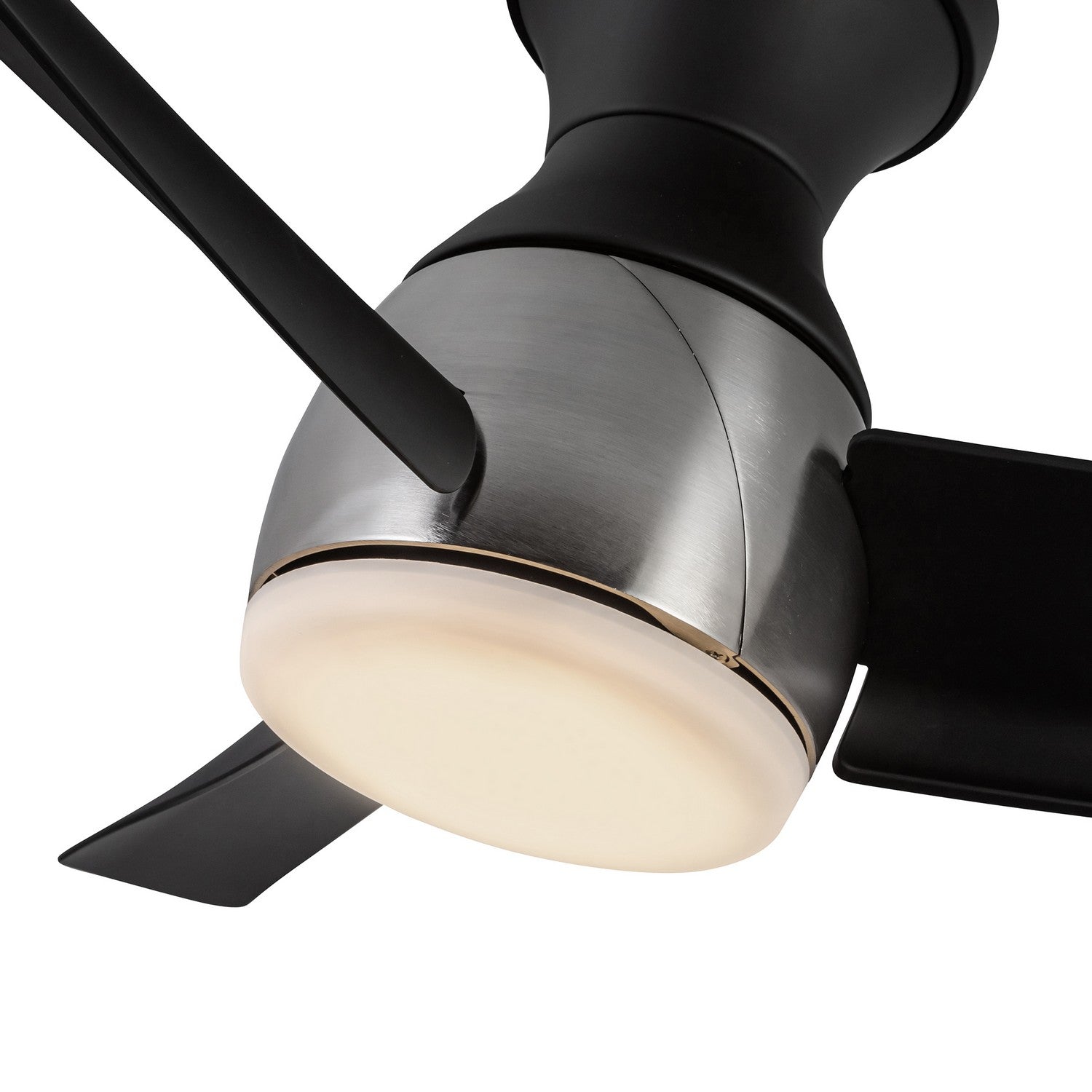 Kuzco Lighting - HF91954-BN/MB - 54"Hugger Fan - Thalia - Brushed Nickel/Matte Black