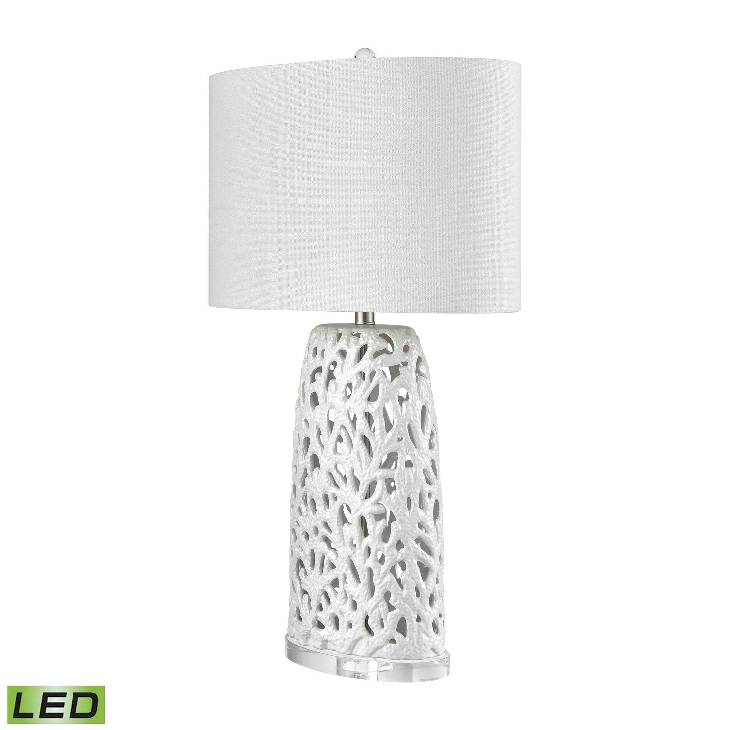 ELK Home - S0019-10308-LED - LED Table Lamp - Bowen - Pearlescent White Glazed