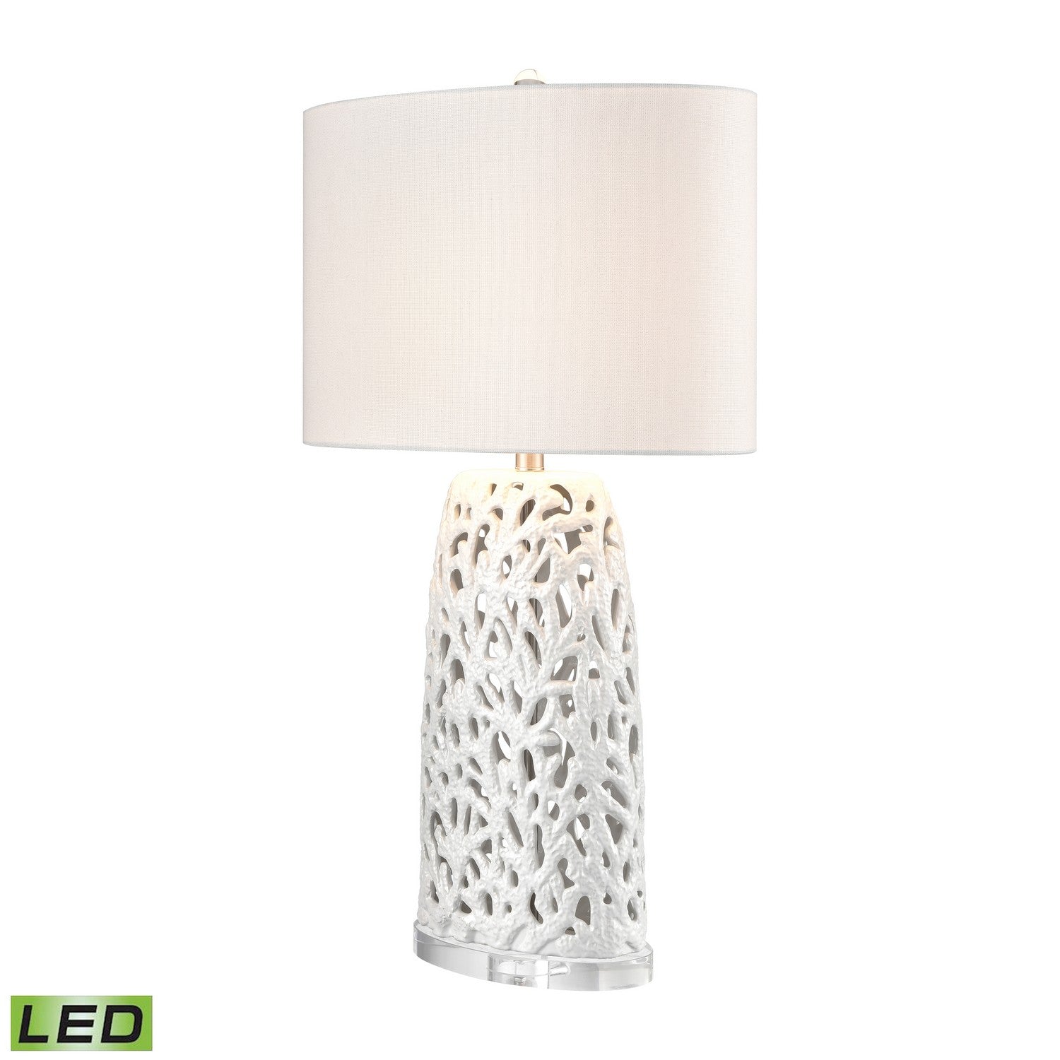 ELK Home - S0019-10308-LED - LED Table Lamp - Bowen - Pearlescent White Glazed