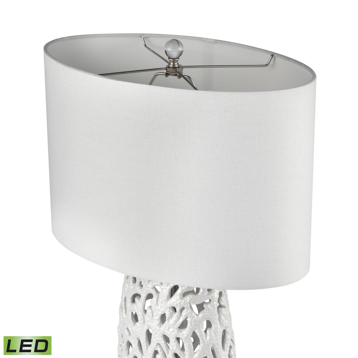 ELK Home - S0019-10308-LED - LED Table Lamp - Bowen - Pearlescent White Glazed