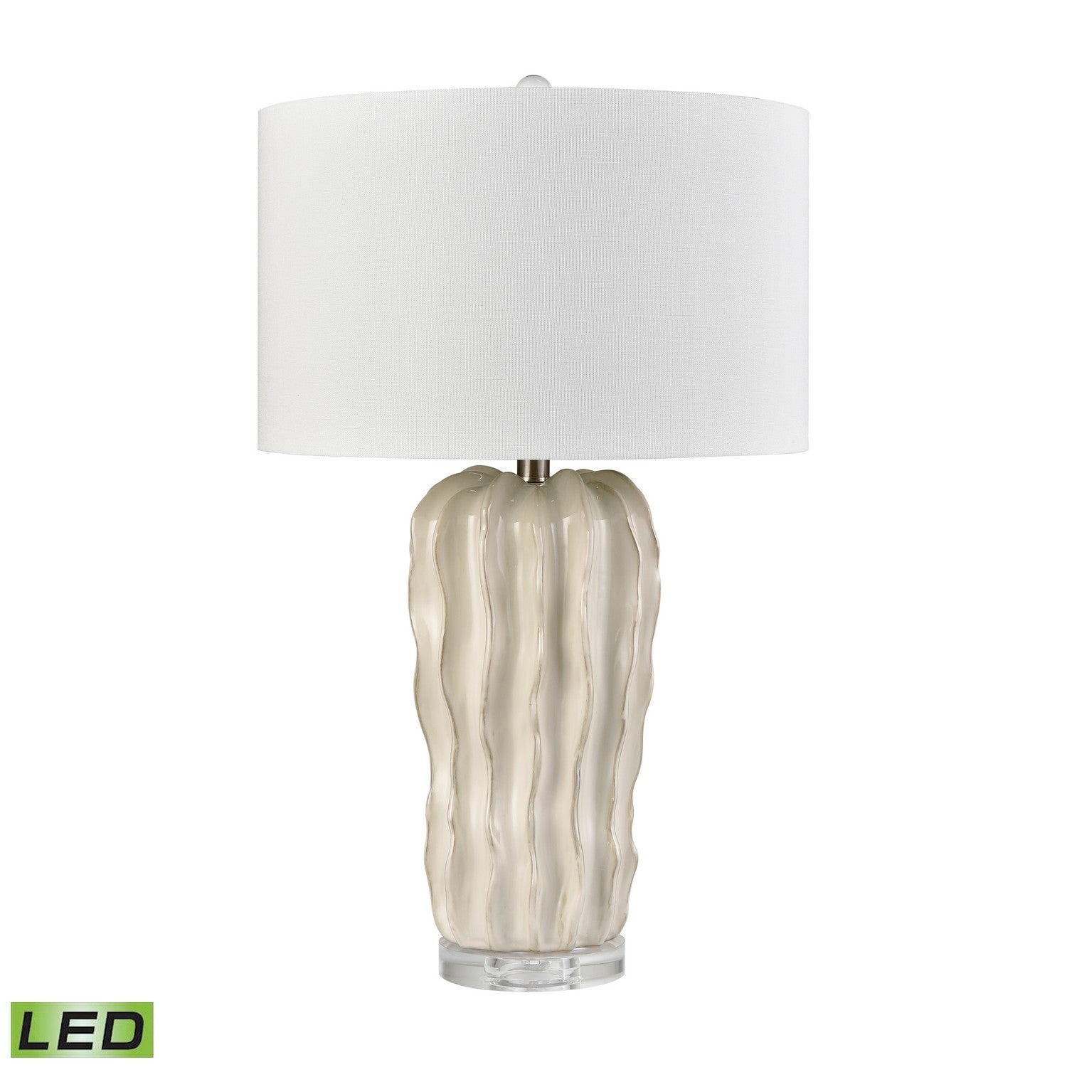 ELK Home - S0019-11140-LED - LED Table Lamp - Genesee - White Glazed