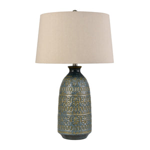 ELK Home - S0019-11143 - One Light Table Lamp - Burnie - Blue Glazed