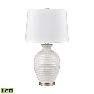 ELK Home - S0019-9472-LED - LED Table Lamp - Junia - White Glazed