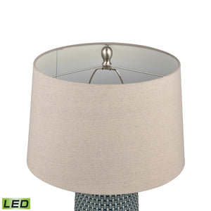 ELK Home - S0019-9484-LED - LED Table Lamp - Dawlish Bay - Blue Glazed